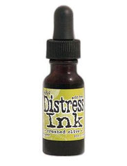 Tim Holtz  - Distress Ink Reinker .5oz - Crushed Olive