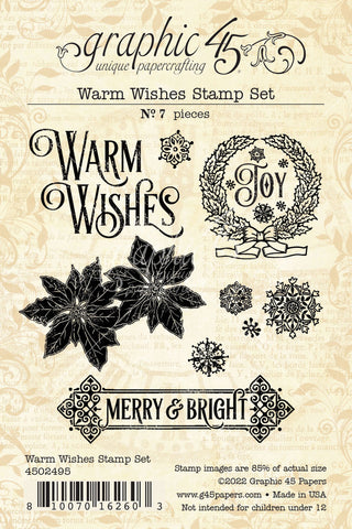 Warm Wishes - Graphic45 - Clear Stamp