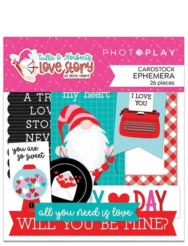 Tulla & Norbert's Love Story - PhotoPlay - Ephemera Cardstock Die-Cuts