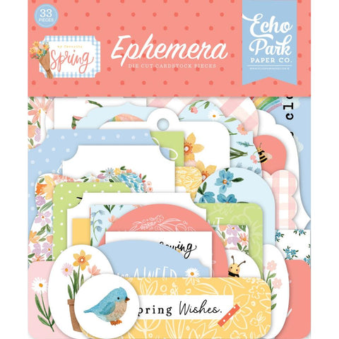 My Favorite Spring - Echo Park - Cardstock Ephemera 33/Pkg