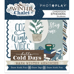 Winter Chalet - PhotoPlay - Ephemera Cardstock Die-Cuts