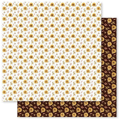 Sunflower Garden - Paper Rose - 12"x12" Double-sided Patterned Paper - Paper E