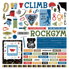 Rock Climbing - PhotoPlay - Cardstock Stickers 12"X12" - Elements
