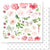 Floral Dance - Paper Rose - Double-sided Patterened Paper 12"x12" - Paper E