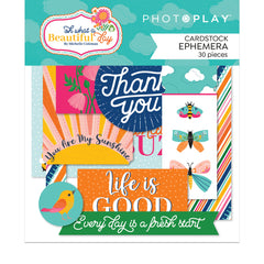 Oh What a Beautiful Day - PhotoPlay - Cardstock Ephemera 30/pkg