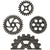 Tim Holtz - Idea-Ology - Metal Industrial Gears 1.5" To 3" 4/Pkg (4142)