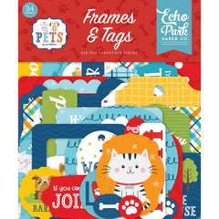 Pets - Echo Park - Cardstock Ephemera 33/Pkg - Frames & Tags