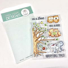 Fall in Love  - Gerda Steiner - 4x6 Clear Stamp Set