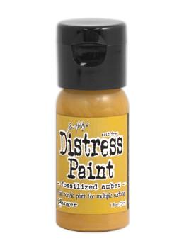 Tim Holtz - Distress Flip Top Paint 1oz - Fossilized Amber