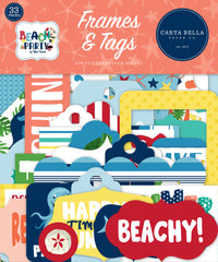 Beach Party - Carta Bella - Ephemera 33/pkg - Frames & Tags