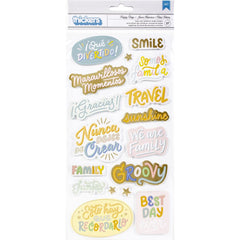 Buenos Dias - Obed Marshall - Thickers Phrases Stickers 37/Pkg - Happy Days