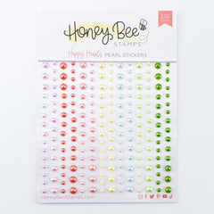 Honey Bee Stamps - Pearl Stickers - Happy Hearts Pearls (7458)