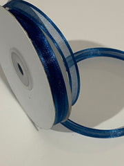 Sheer/Satin Ribbon 3/8” - Blue (1yd)