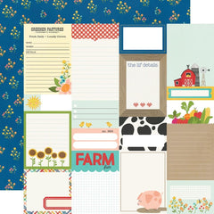 Homegrown  - Simple Stories - Double-Sided Cardstock 12"X12" -  Journal Elements