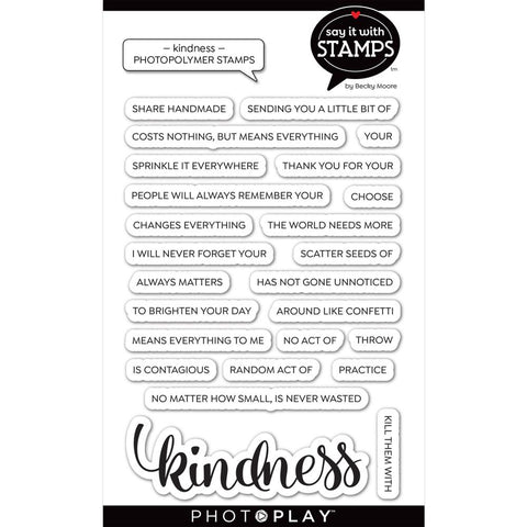 Say It With Stamps - PhotoPlay - Photopolymer Stamps - Kindness