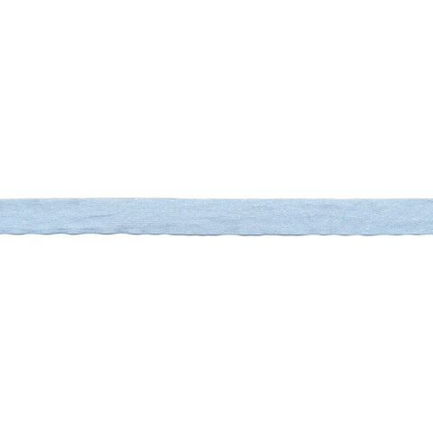 Solid Wrinkled Ribbon 1/2" X 1yd - Light Blue