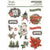 Simple Vintage Rustic Christmas - Simple Stories - Layered Stickers 14/Pkg