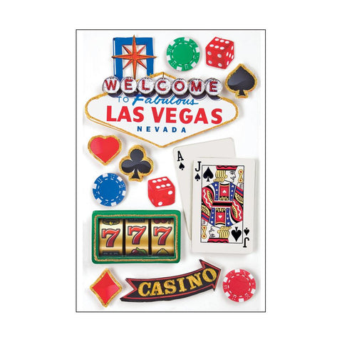 Paper House - 3D Stickers 4.5"X7.5" -  Las Vegas