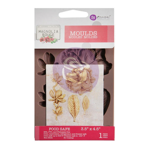 Magnolia Rouge - Prima Marketing - Decor Mould 3.5"X4.5"X8mm (8298)