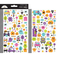Monster Madness - Doodlebug - Mini Cardstock Stickers 2/Pkg