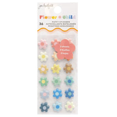 Flower Child - Jen Hadfield - Mini Puffy Stickers 36/Pkg (4064)