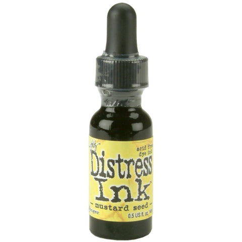 Tim Holtz  - Distress Ink Re-Inker .5oz - Mustard Seed
