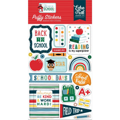 First Day Of School - Echo Park - Puffy Stickers