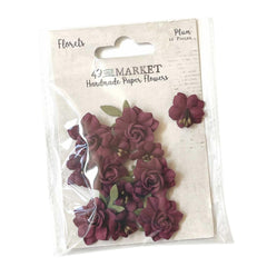 49 And Market  - Florets Paper Flowers - Plum (8961)