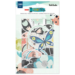 Print Shop - Vicki Boutin - Paperie Pack 200/Pkg - Paper Pieces & Washi Stickers (3308)