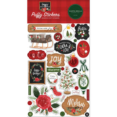Happy Christmas - Carta Bella - Puffy Stickers