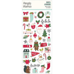 Holly Days - Simple Stories - Puffy Stickers 45/Pkg