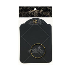 Graphic 45 -  Staples Tag Album 5.75"X3.875" - Black Regular (3843)