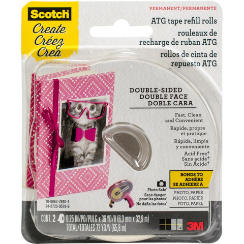 Scotch - Advanced Tape Glider - Acid-Free Refills 2/Pkg (2883)