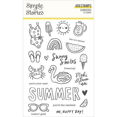 Sunkissed - Simple Stories - Photopolymer Clear Stamps