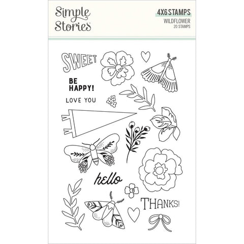 Wildflower - Simple Stories - Photopolymer Clear Stamps
