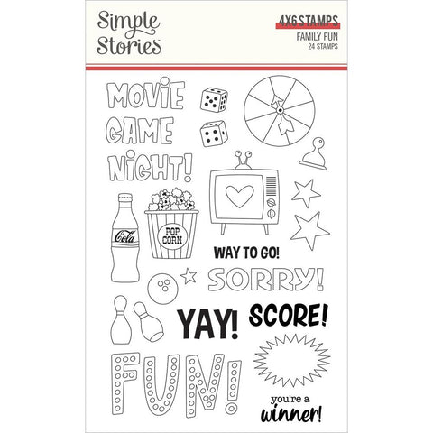 Family Fun - Simple Stories - Photopolymer Clear Stamps