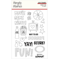 Family Fun - Simple Stories - Photopolymer Clear Stamps