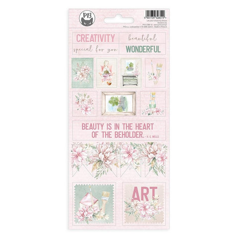 Let Your Creativity Bloom - P13 - Cardstock Stickers 4"X9" -  #02