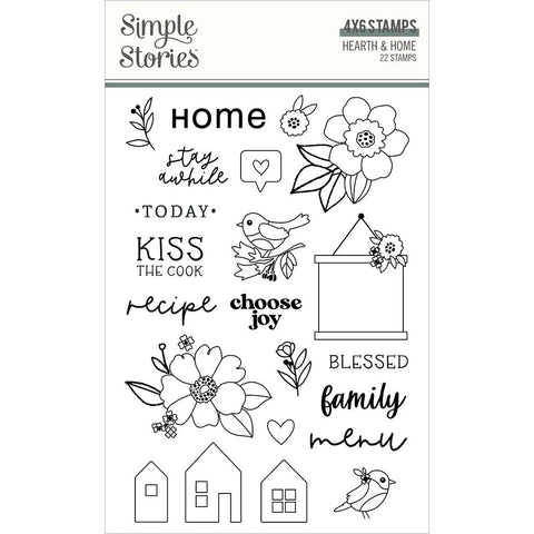 Hearth & Home - Simple Stories - Photopolymer Clear Stamps