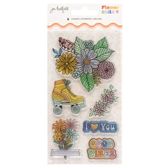 Flower Child - Jen Hadfield - Clear Stamps 6/Pkg (4019)