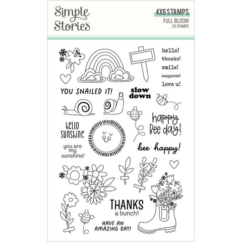 Full Bloom - Simple Stories - Photopolymer Clear Stamps