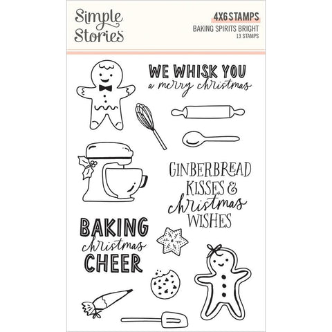 Baking Spirits Bright - Simple Stories - Photopolymer Clear Stamps