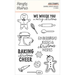 Baking Spirits Bright - Simple Stories - Photopolymer Clear Stamps