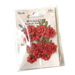 49 And Market  - Florets Paper Flowers - Salsa (8954)