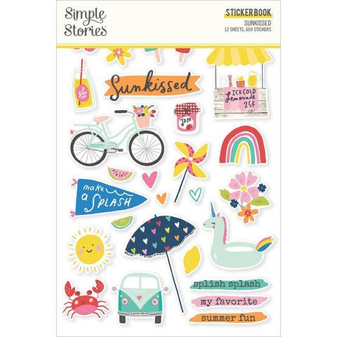 Sunkissed - Simple Stories - Sticker Book 12/Sheets