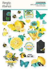 Simple Vintage Lemon Twist - Simple Stories - Sticker Book 12/Sheets