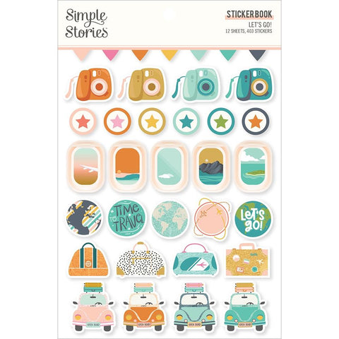 Let's Go! - Simple Stories - Sticker Book 12/Sheets