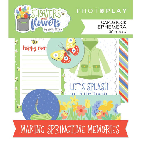 Showers & Flowers - PhotoPlay - Ephemera Cardstock Die-Cuts