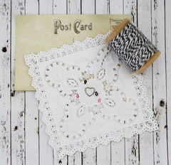 White Square Doilies - 12/pkg