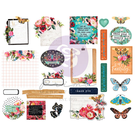 Painted Floral - Prima Marketing - Stickers 2/pkg
